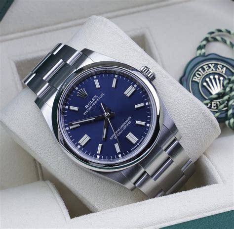 rolex oyster perpetual fond bleu|rolex oyster perpetual cena.